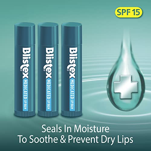 Blistex Medicated Lip Balm SPF 15, 3 Count