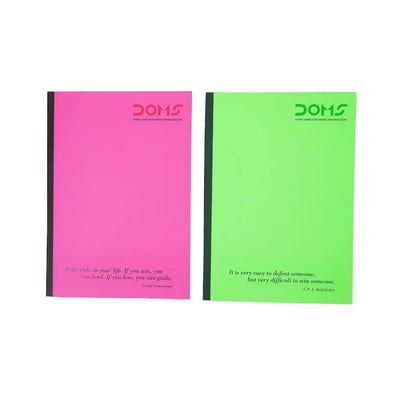 Doms Neon Series Soft Bound Notebook - Single Line