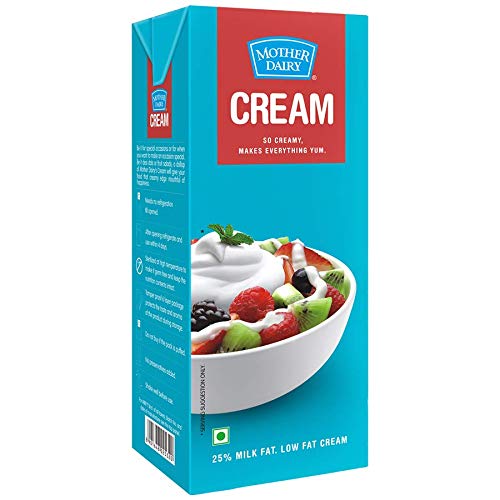 30x Mother Dairy Cream, Pack of 30 - 200ml each