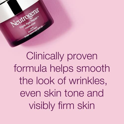 Neutrogena Triple Age Repair Anti Wrinkle Daily Facial Moisturizer With Vitamin C And Spf 25, 48 g