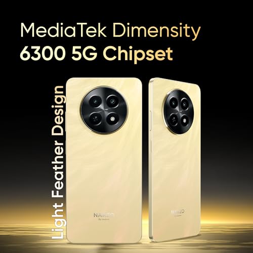 Used  realme NARZO N65 5G (Amber Gold 6GB RAM, 128GB Storage) India's 1st D6300 5G Chipset | Ultra Slim Design