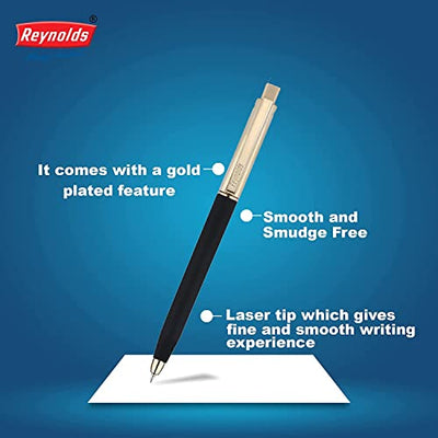 Reynolds Jetter 0.7mm Ball Pen - Blue Ink, Pack of 5