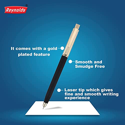 Reynolds Jetter 0.7mm Ball Pen - Blue Ink, Pack of 5