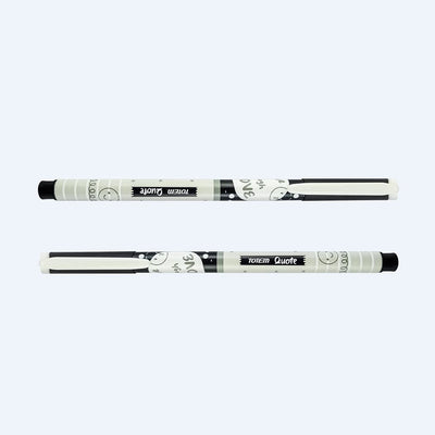 Totem Quote Ball Pen Black - 5Pcs Pouch