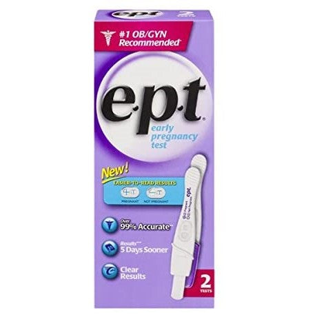 E.P.T. Early Detection Pregnancy Test, 2 Pack