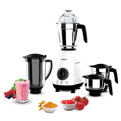 Philips HL7703/00 1000 Watt Mixer Grinder Copper Motor, 4 Jar with 5 Year Warranty on Motor