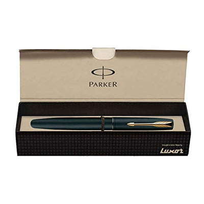 Parker Frontier Matte Black Gold Trim Fountain Pen - Black Ink, Pack Of 1