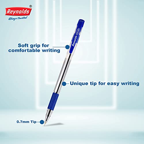 Reynolds Champ 0.7mm Ball Pen - Blue Ink, Pack of 30