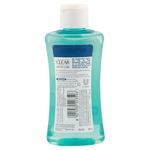 5x Clear Active Care Anti-Dandruff Hair Oil, 150ml each, Pack of 5