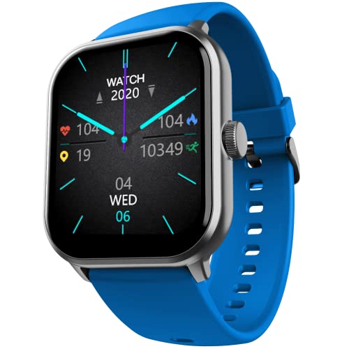boAt Wave Edge Smart Watch with 1.85" HD Display, Advanced Bluetooth Calling Chip, Functional Crown, 100+ Sports Modes,Widget Control,AI Voice Assistance,Inbuilt Games, IP68(Deep Blue)