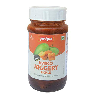 Priya Mango Jaggery Pickle without Garlic, 300g