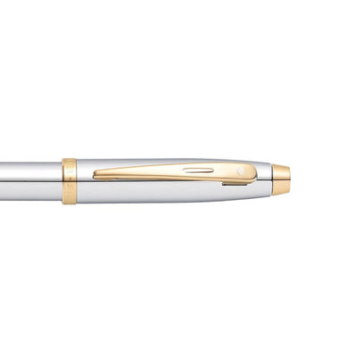 Sheaffer 9340 Gift 100 Ballpoint Pen – Bright Chrome with Gold Tone Trim