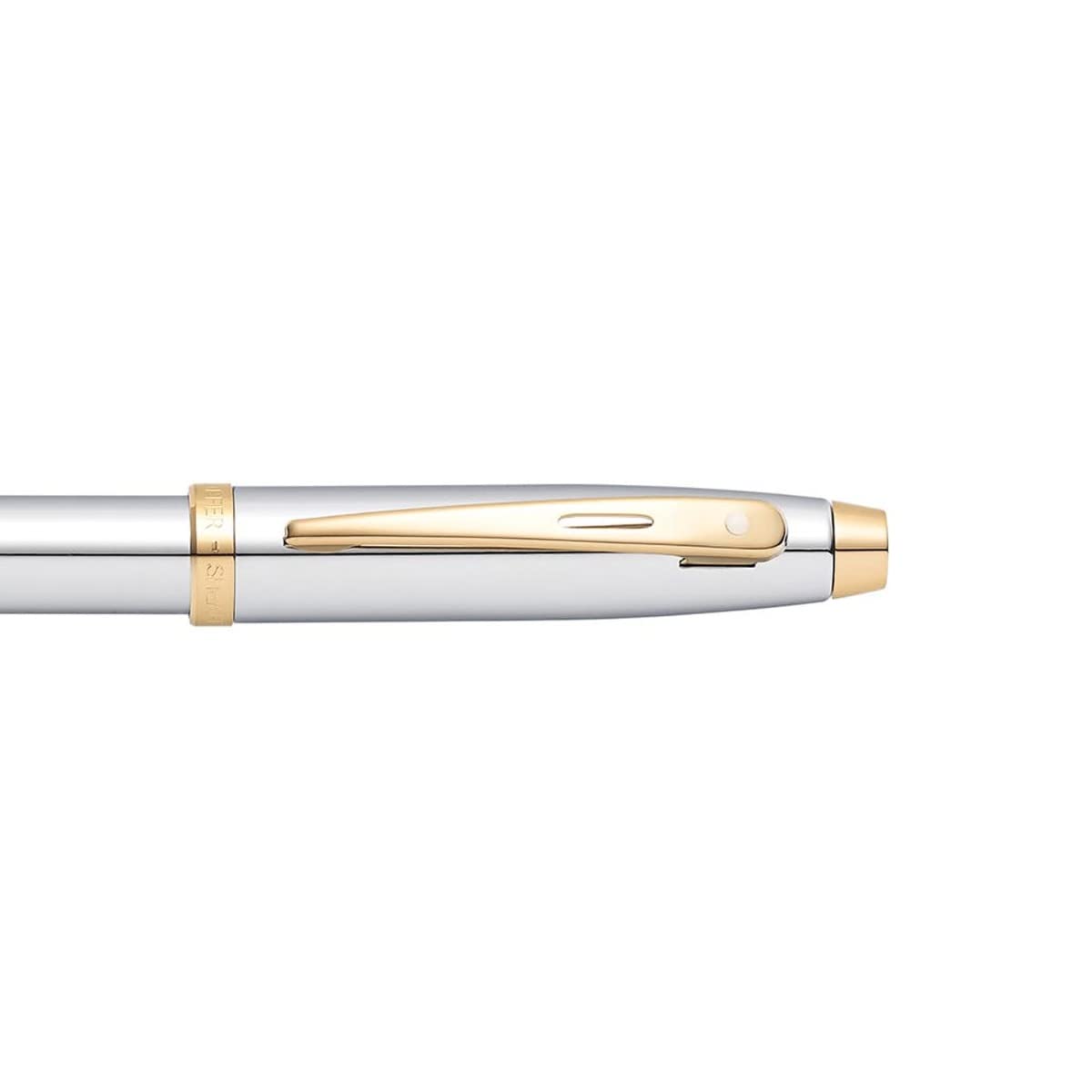 Sheaffer 9340 Gift 100 Ballpoint Pen – Bright Chrome with Gold Tone Trim