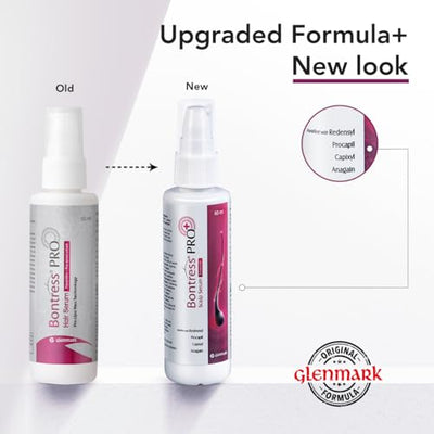BONTRESS Pro+ Scalp Serum | fortified with Redensyl, Procapil, Capixyl & Anagain| helps reduce hair fall | Hair Growth Serum for both Men & women, 60ml