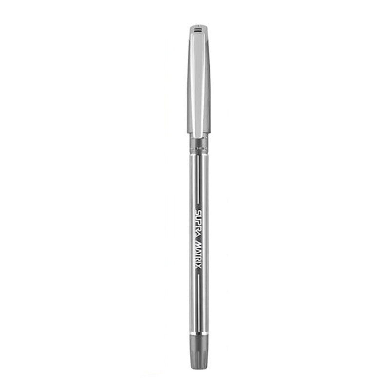 Supra Matrix 0.7mm Ball Point Pen Card Pack | Black Ink, Set Of 10
