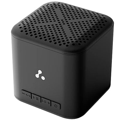 Ambrane 5W Wireless Bluetooth Mini Speaker with 12Hrs Playtime, Immersive Sound, 40mm Driver, Bluetooth V5.1 Strong Connectivity, Portable Design, Integrated Music & Call Control (Cube+, Black)