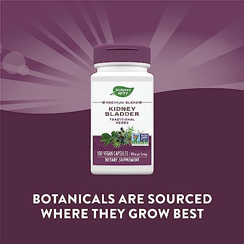 Nature's Way Kidney Bladder, Traditional Herbs Supplement, 900mg Per Serving, 100 Vegan Capsules