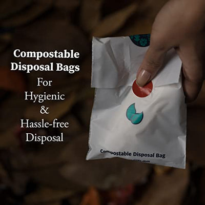 Anandi sanitary pads for women 15 XL Pads | Biodegradable Organic pads with Disposal pouch | Certified ~100% Compostable