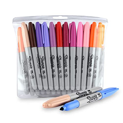 Sharpie Fine Tip Permanent Marker, Assorted, 24 Markers