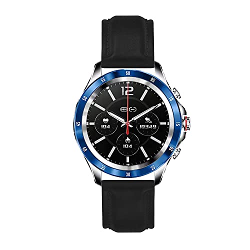 ACM Watch Strap Leather Belt compatible with Fire-Boltt Invincible Plus Bsw097 Smartwatch Casual Classic Band Black