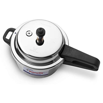 Butterfly Blue Line Stainless Steel Outer Lid Pressure Cooker, 3 Litre (Indian Plug)
