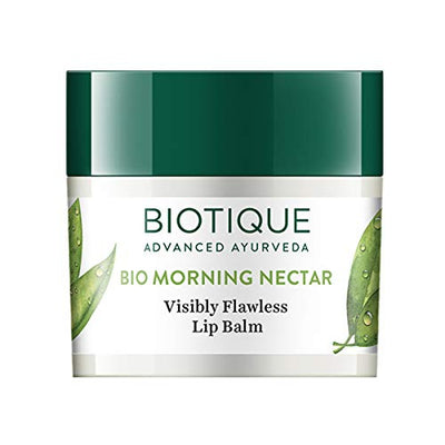 Biotique Morning Nectar Lightening Visibly Flawless Lip Balm, 12 g (Transparent)