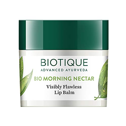 Biotique Morning Nectar Lightening Visibly Flawless Lip Balm, 12 g (Transparent)