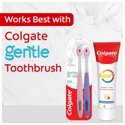 Colgate Total 300gm (2 x 150gm) Advanced Health Antibacterial Toothpaste, Tooth Paste with 12-Hour Anti-Germ Protection, Whole Mouth Health, World's No. 1* Germ-fighting Toothpaste (Combo Pack Offer)