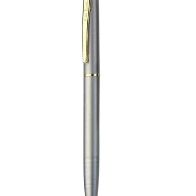 Pierre Cardin Kriss Satin & Nickle Finish Exclusive Ball Pen  - Blue, Pack Of 6