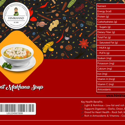 Instant Makhana Soup Mix (Healthy & Nutritious)