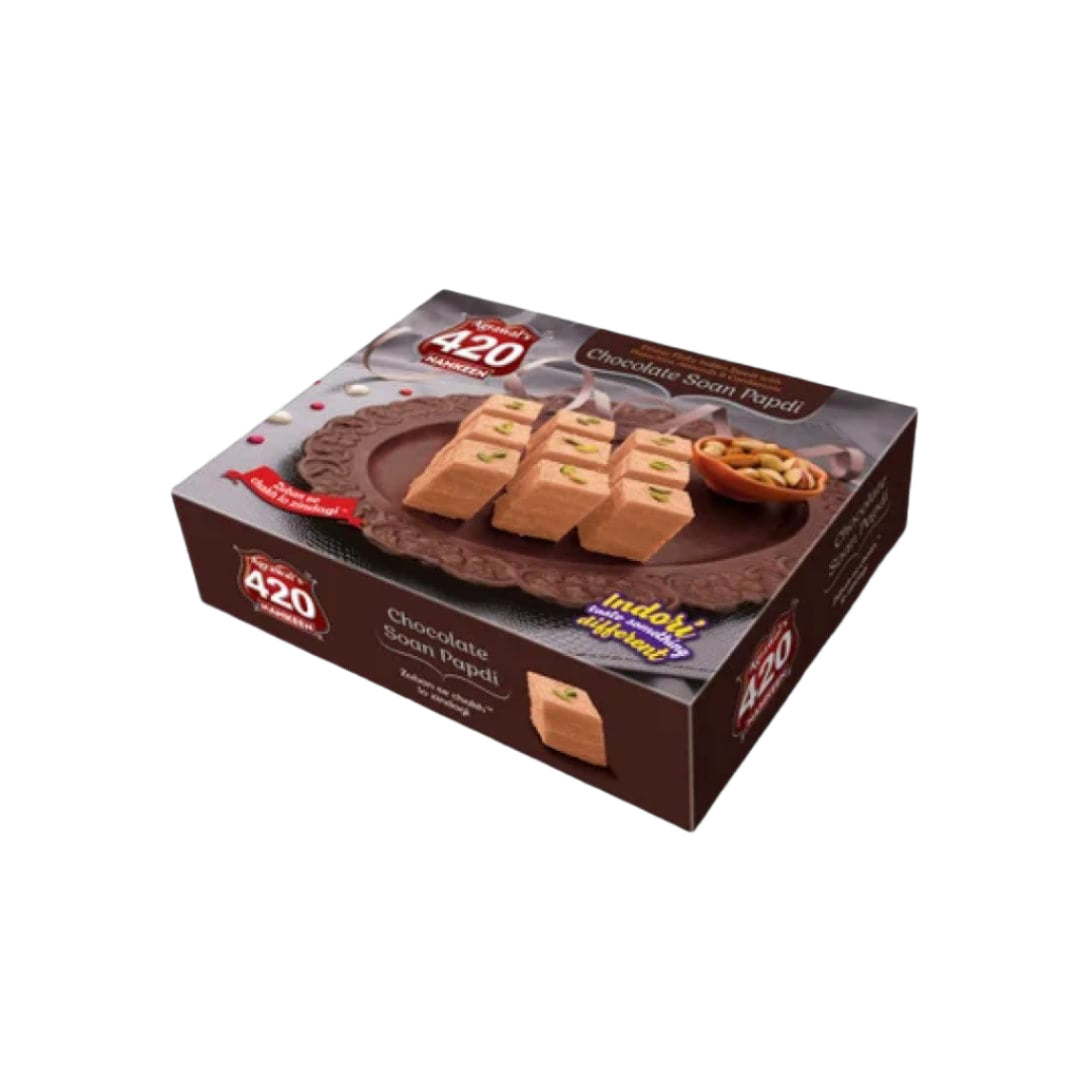 420 Soan Papdi Chocolate Flavor - 200 gms