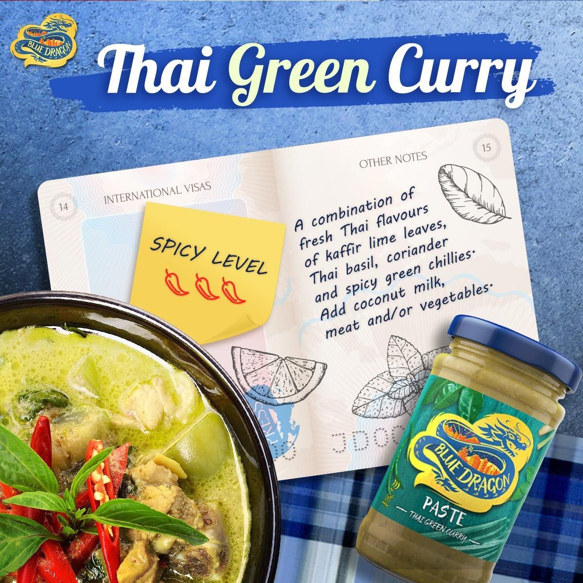 Thai Curry Paste Combo: Yellow, Red & Green (110g Each)