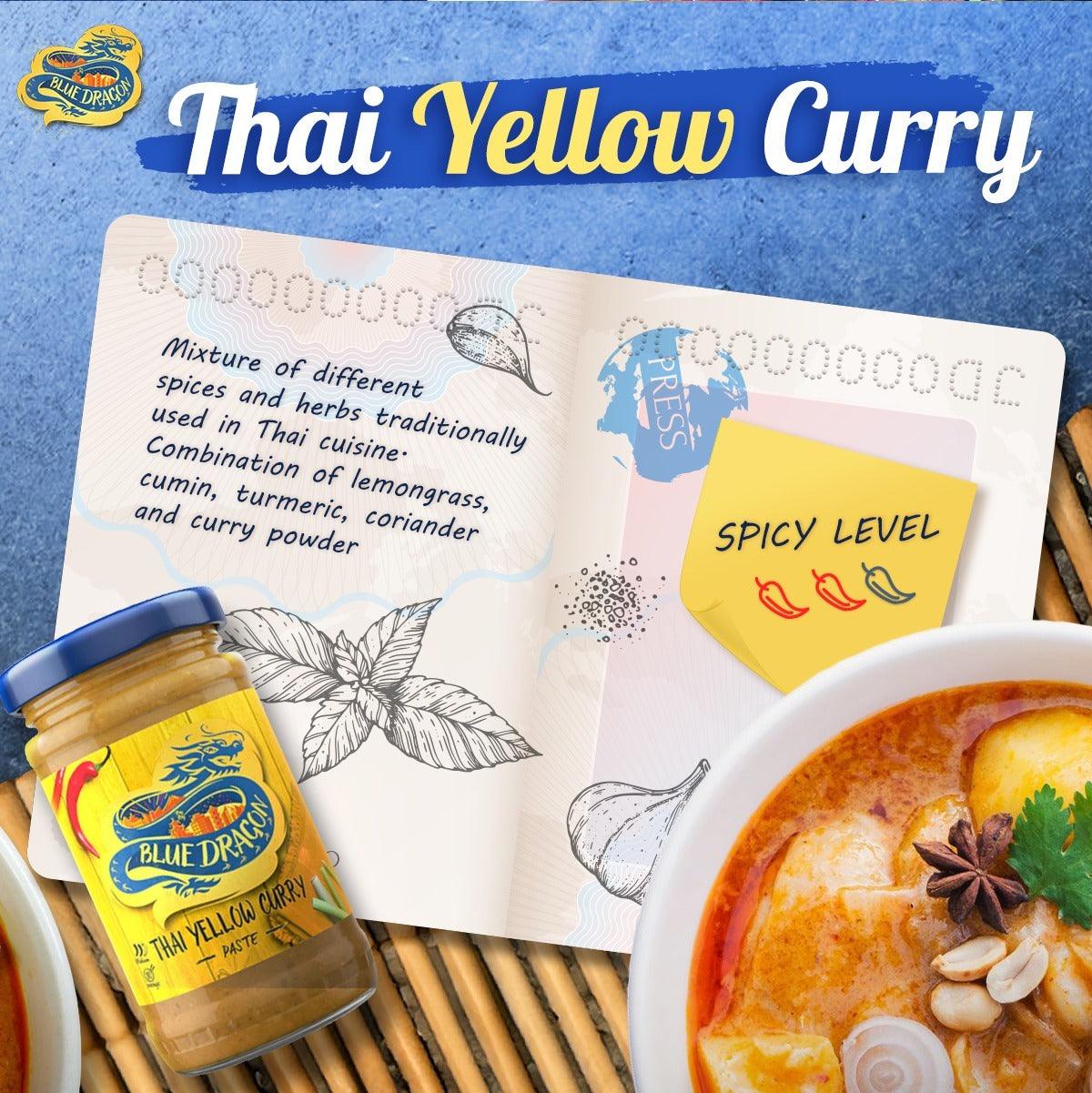 Thai Curry Paste Combo: Yellow, Red & Green (110g Each)