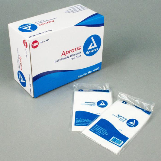 Apron, General Purpose, Disposable, 24" x 42", 100/Box