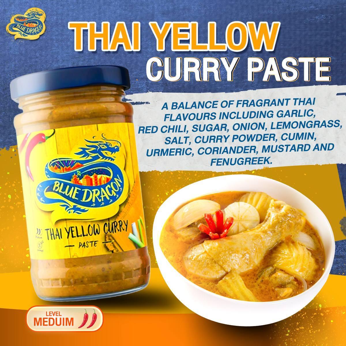Thai Curry Paste Combo: Yellow, Red & Green (110g Each)