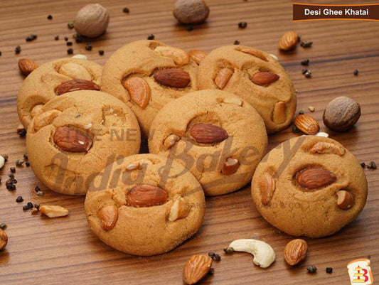 The New India Bakery Desi Ghee Khatai | 500 gms