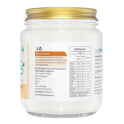 Farm Naturelle 100% Pure Organic Extra-Virgin Cold Pressed Coconut Oil