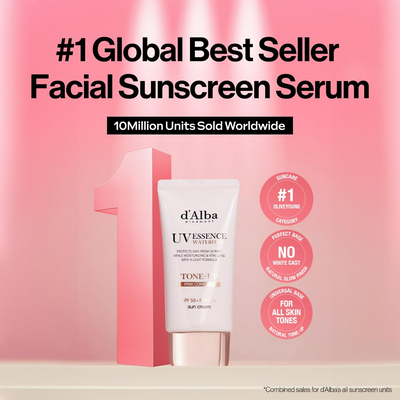 d'Alba Piedmont Italian White Truffle Waterfull Tone-Up Sunscreen Vegan Skincare Tinted Moisturizer With Spf 50+ Pa+++