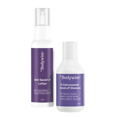 BeBodywise 1% Ketoconazole Dandruff Shampoo and Anti Dandruff Lotion
