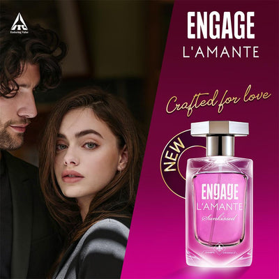 Engage L'amante Sunkissed Eau De Parfum for Women, Floral Fragrance (100 ml)