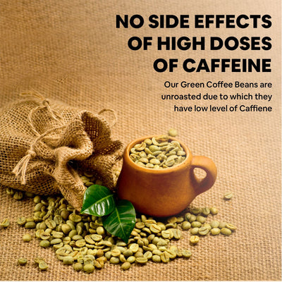 CF Green Coffee Beans - for Weight Loss with High CGA & High Caffeine | Unroasted Arabica Coffee Beans - 200g