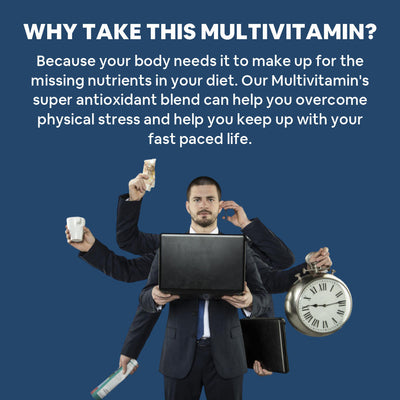 Carbamide Forte Multivitamin Tablets for Men and Women with Probiotics Supplement - 30 Veg Tablets
