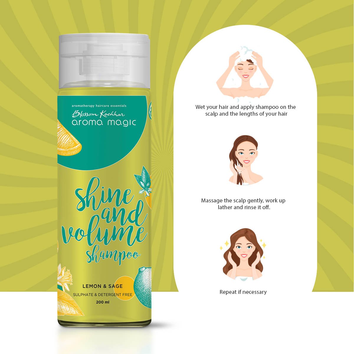 Aroma Magic Shine and Volume Shampoo (200 ml)