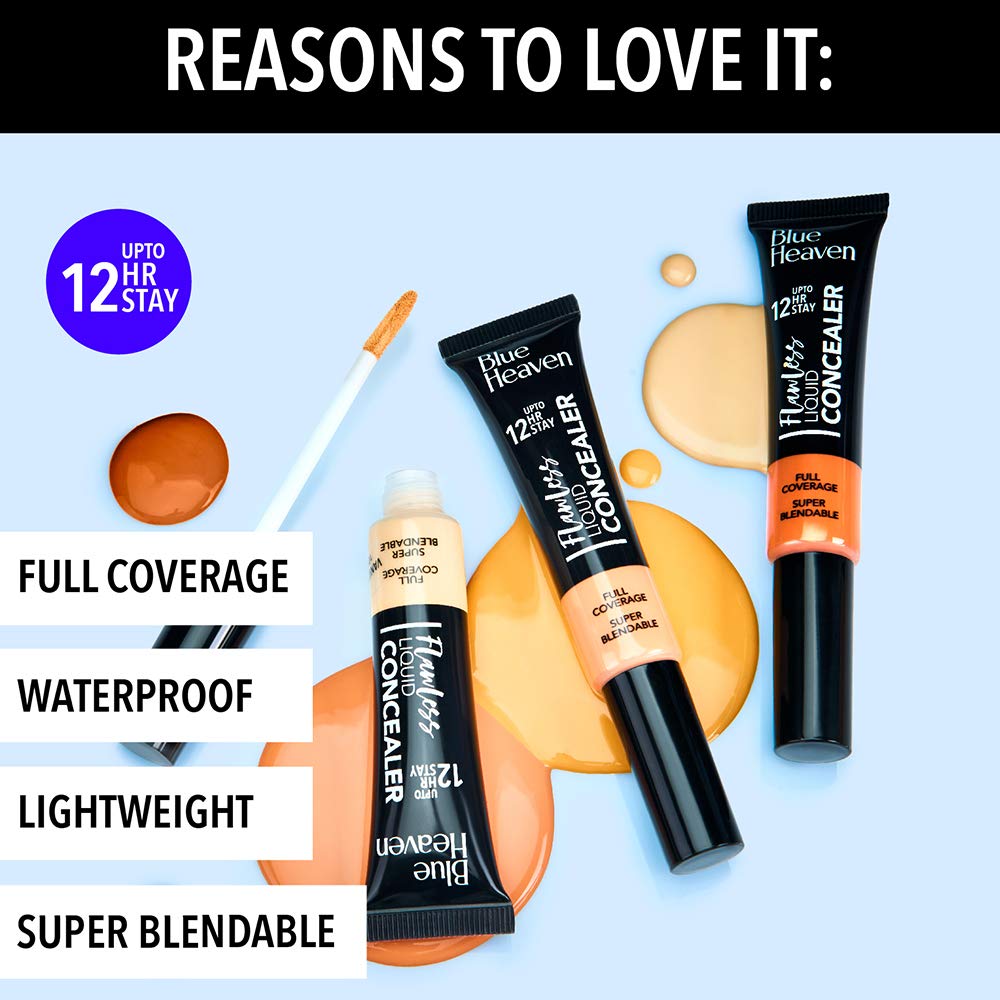 Blue Heaven Flawless Liquid Cream Coverage Concealer (17 ml)