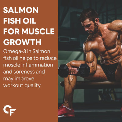 Carbamide Forte Salmon Fish Oil Omega 3 Capsule 1000 mg - Pack of 90 Softgel Capsules