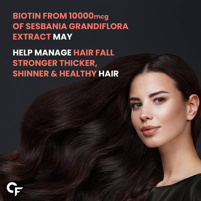 Carbamide Forte Biotin Hair Gummies for Hair Growth | Biotin Gummies for Women & Men | Hair Supplements for Women & Men | Hair Vitamins | Gummies for Hair Growth - 60 Veg Strawberry - Flavored Gummies