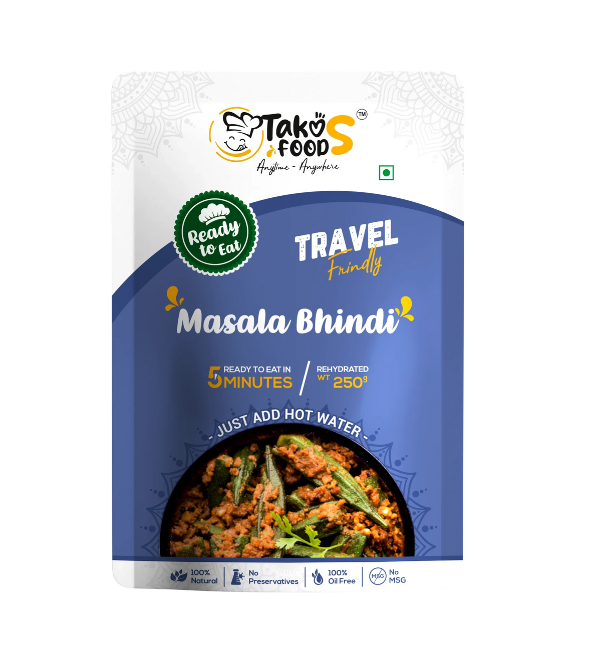 Takos Food Masala Bhindi | Ready To Eat 250 gms