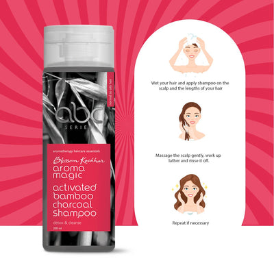 Aroma Magic Activated Bamboo Charcoal Shampoo (200 ml)