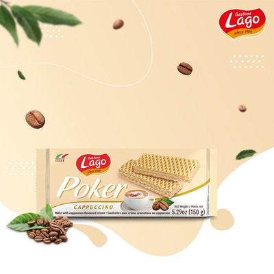 Cappucino Poker Wafers