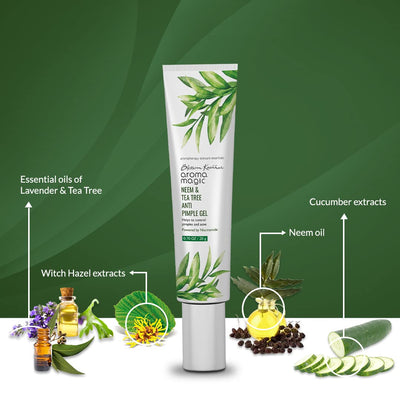 Aroma Magic Neem & Tea Tree Anti Pimple Gel - Niacinamide (20 gm)